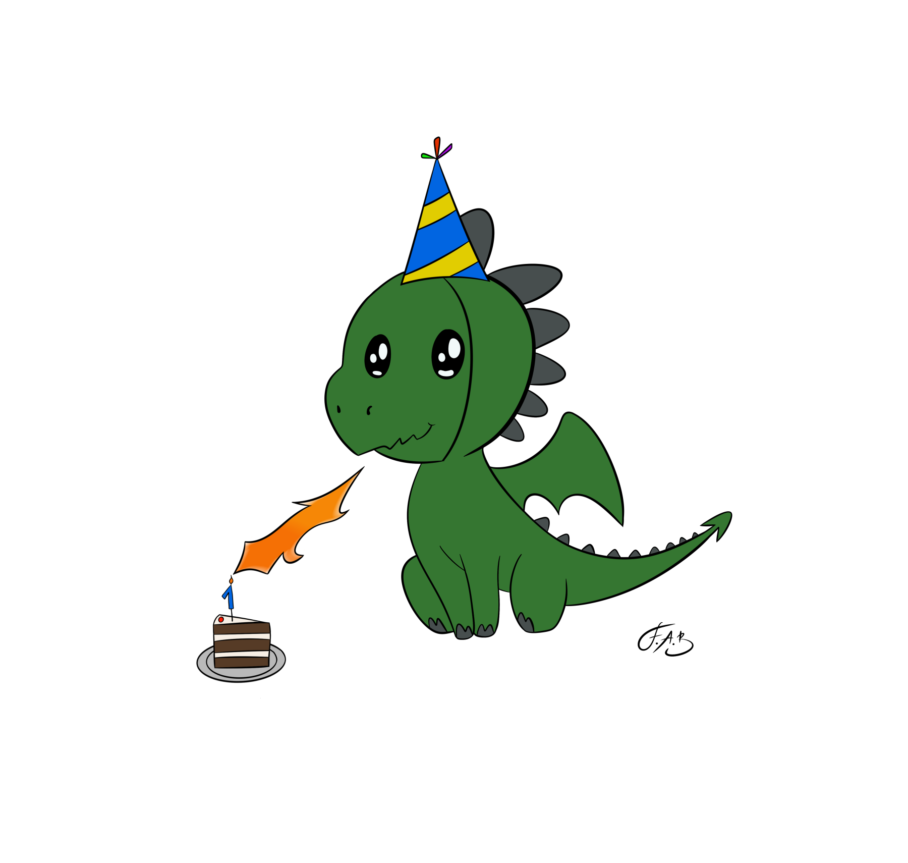 Birthday Dragon Kilian — version 3