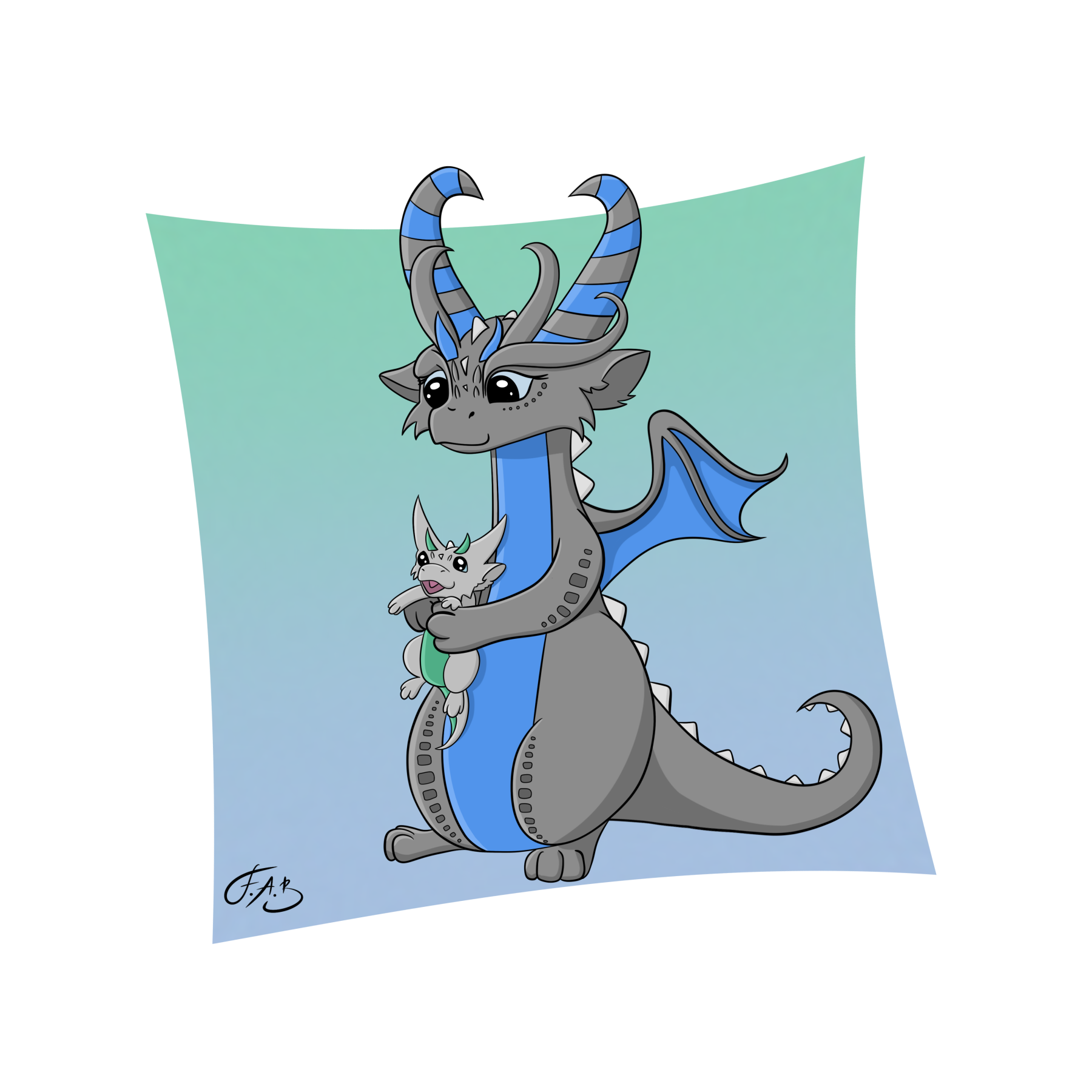 Dragon Mum and Baby
