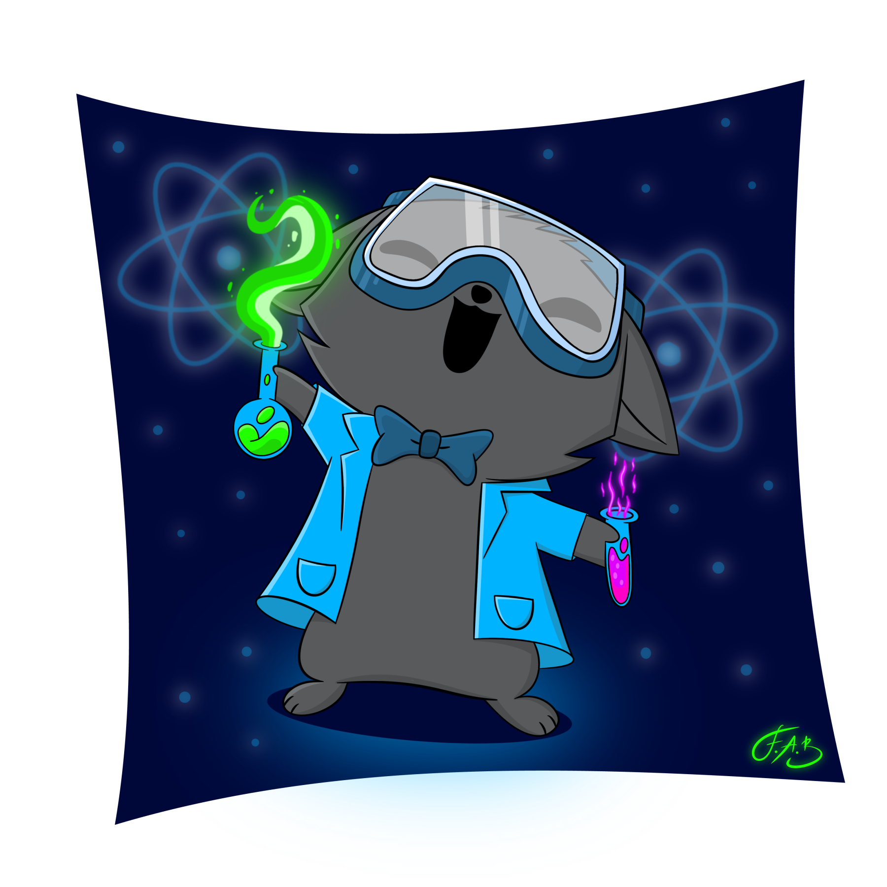 Mad Science Cat