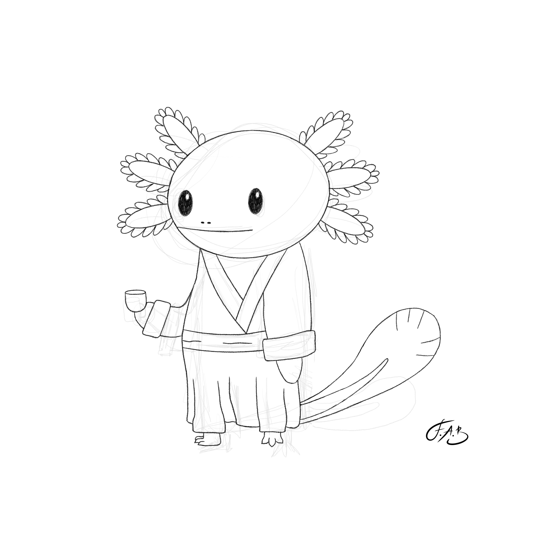 Axolotl Philosopher — version 1