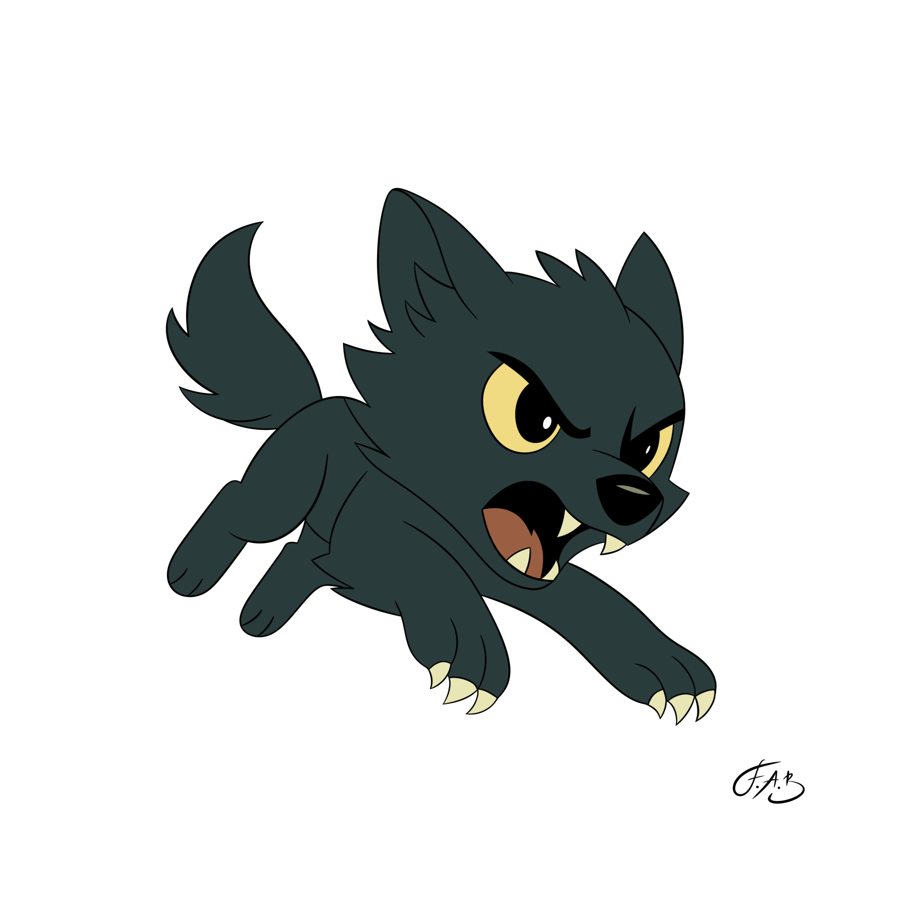 Moonshadow Wolf — version 3
