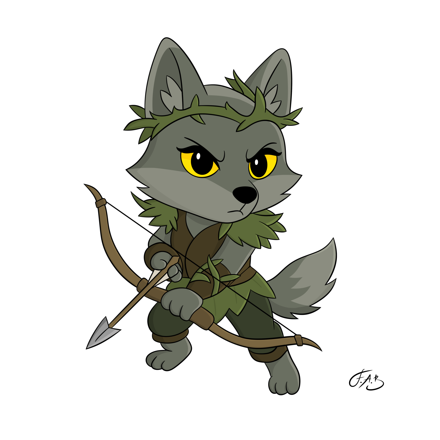 Bramblehowl Huntress — version 4