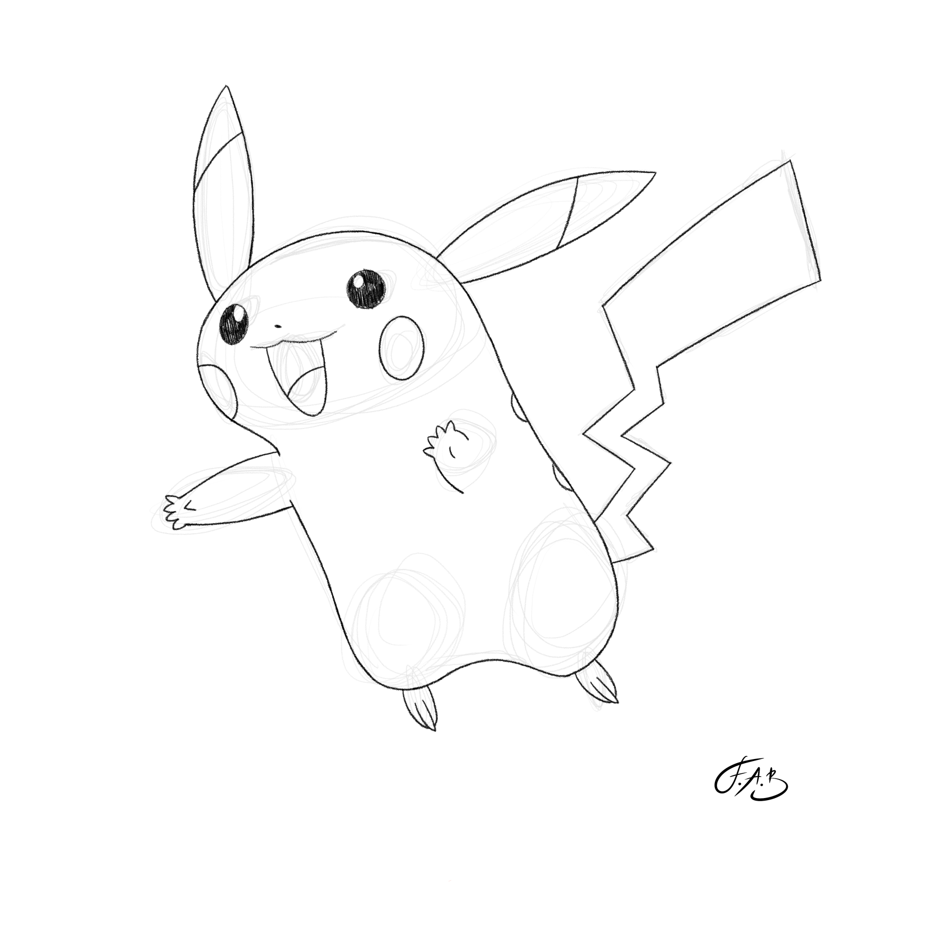 #0025 Pikachu — version 1