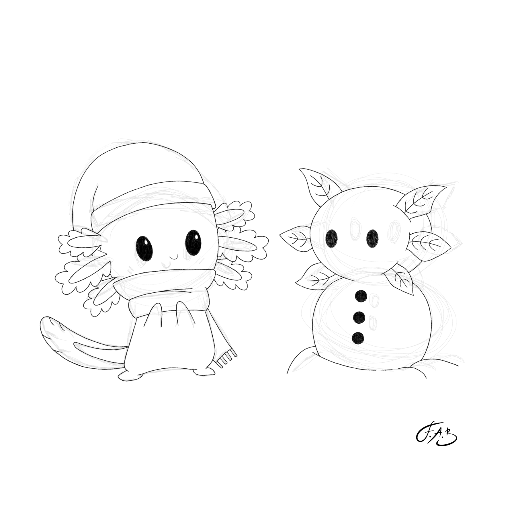 Axolotl and Snow-o-Lotl — version 1