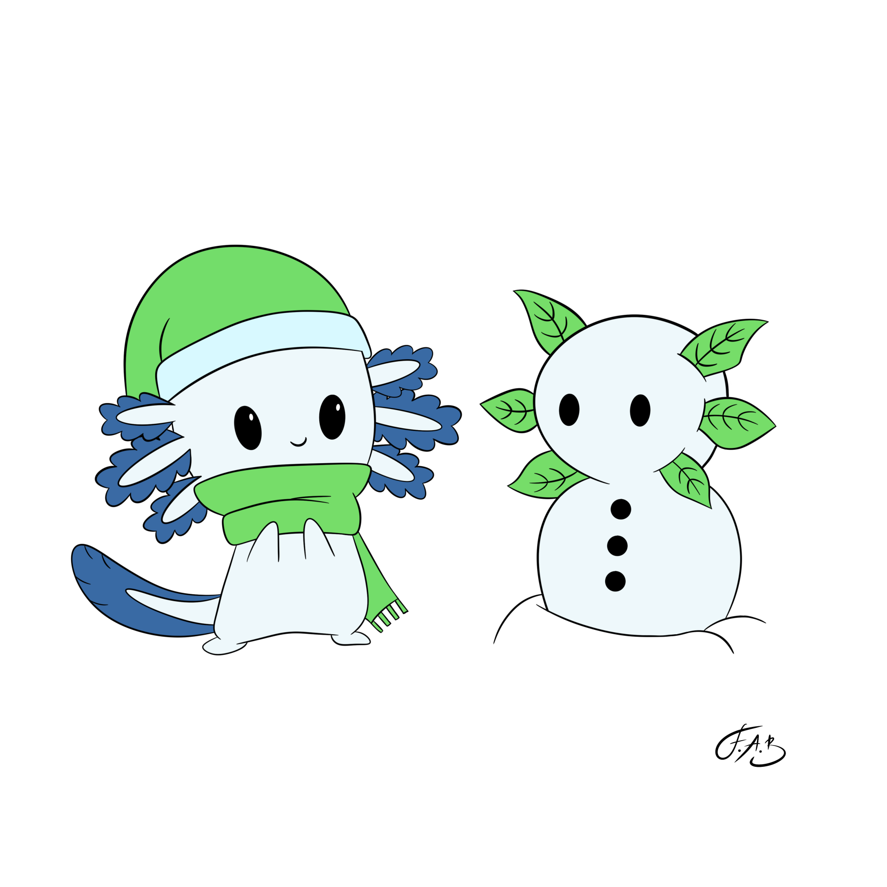 Axolotl and Snow-o-Lotl — version 3