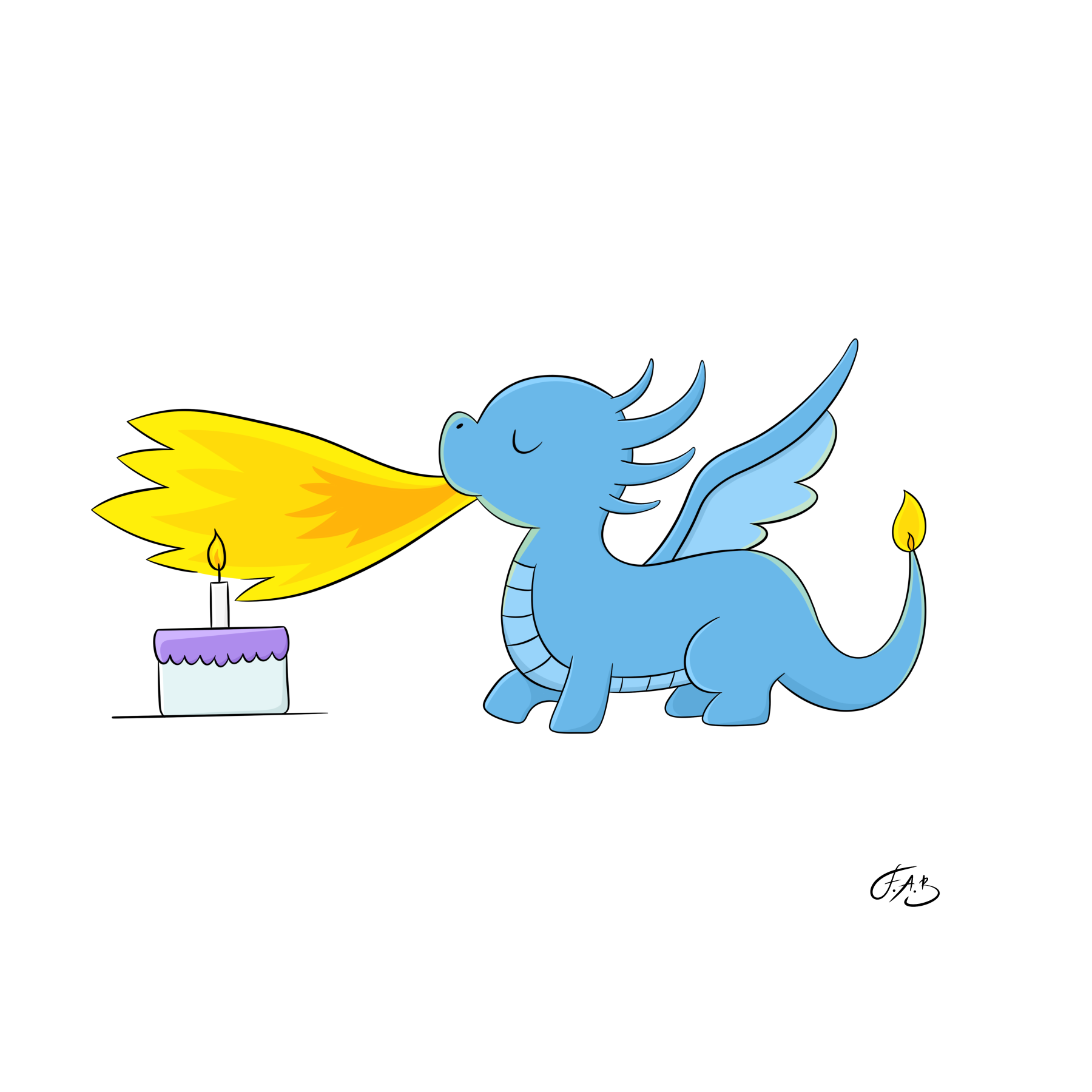 Birthday Dragon Marianna — version 4