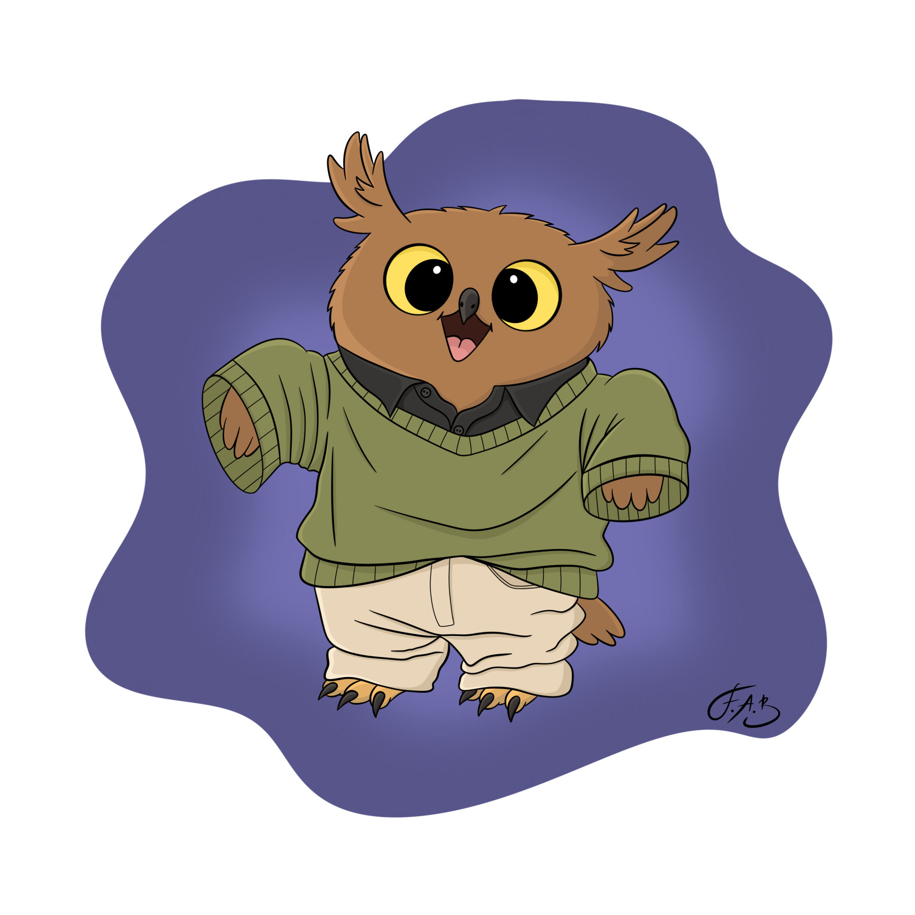 First Day At Work Owl