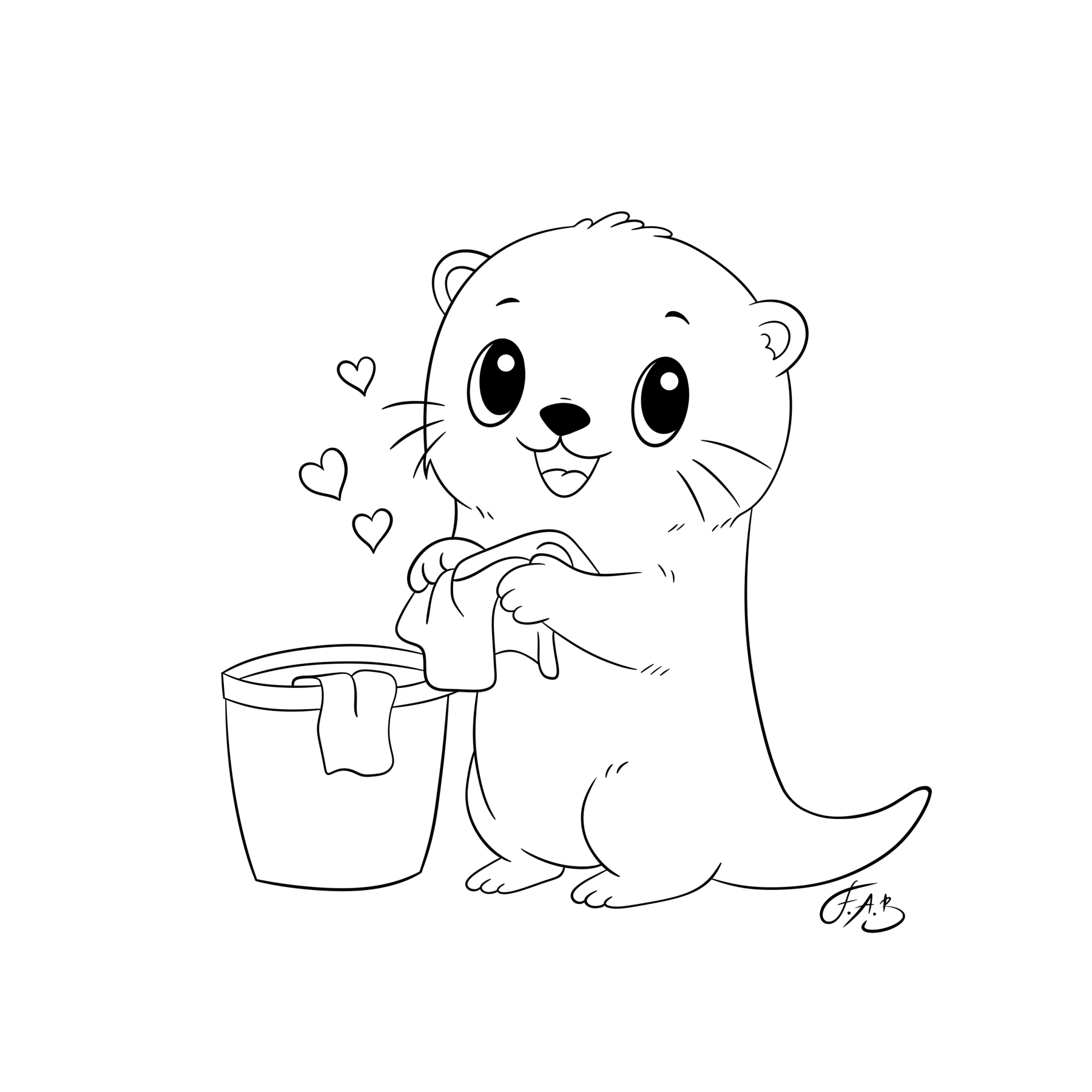 Laundry Otter — version 2