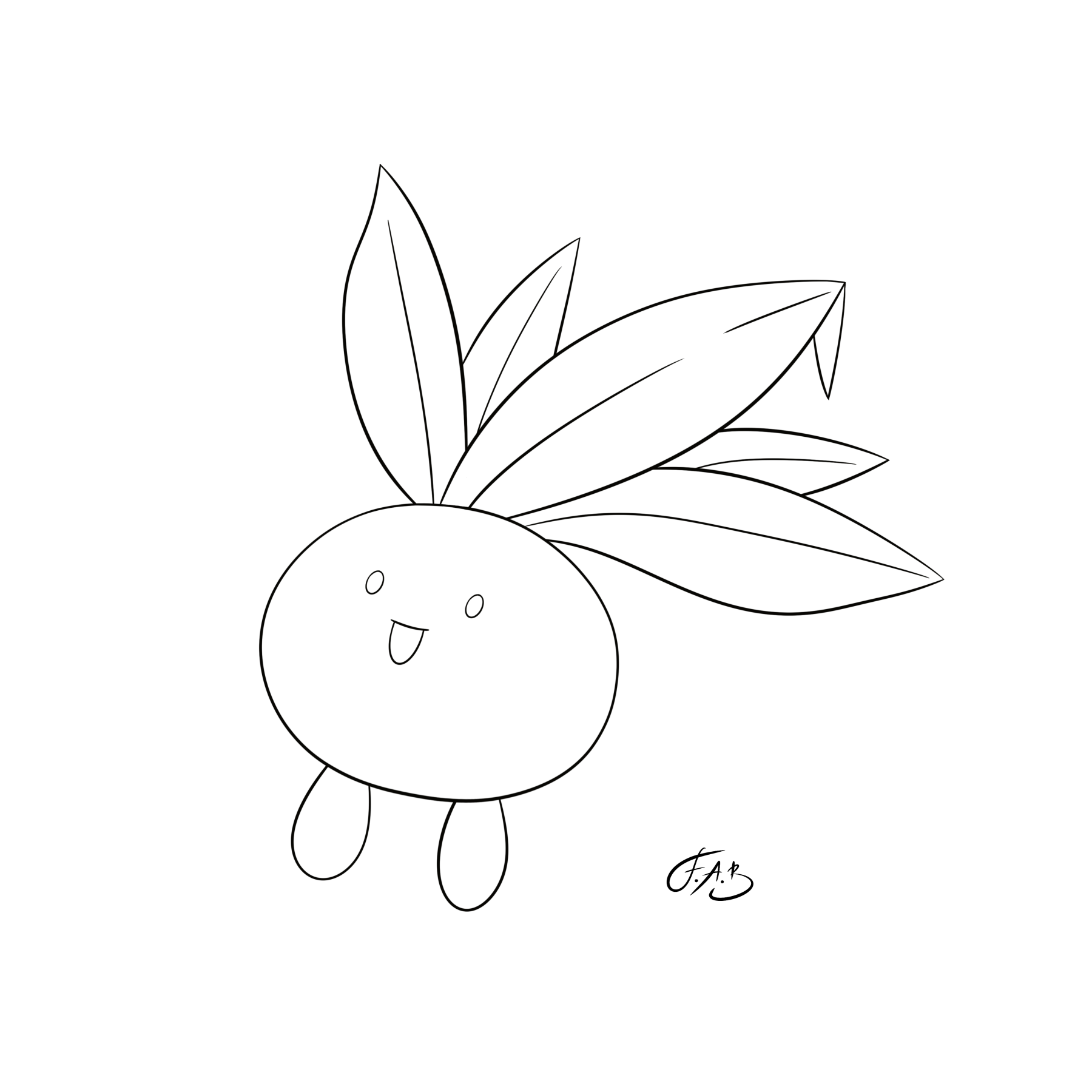 #0043 Oddish — version 2
