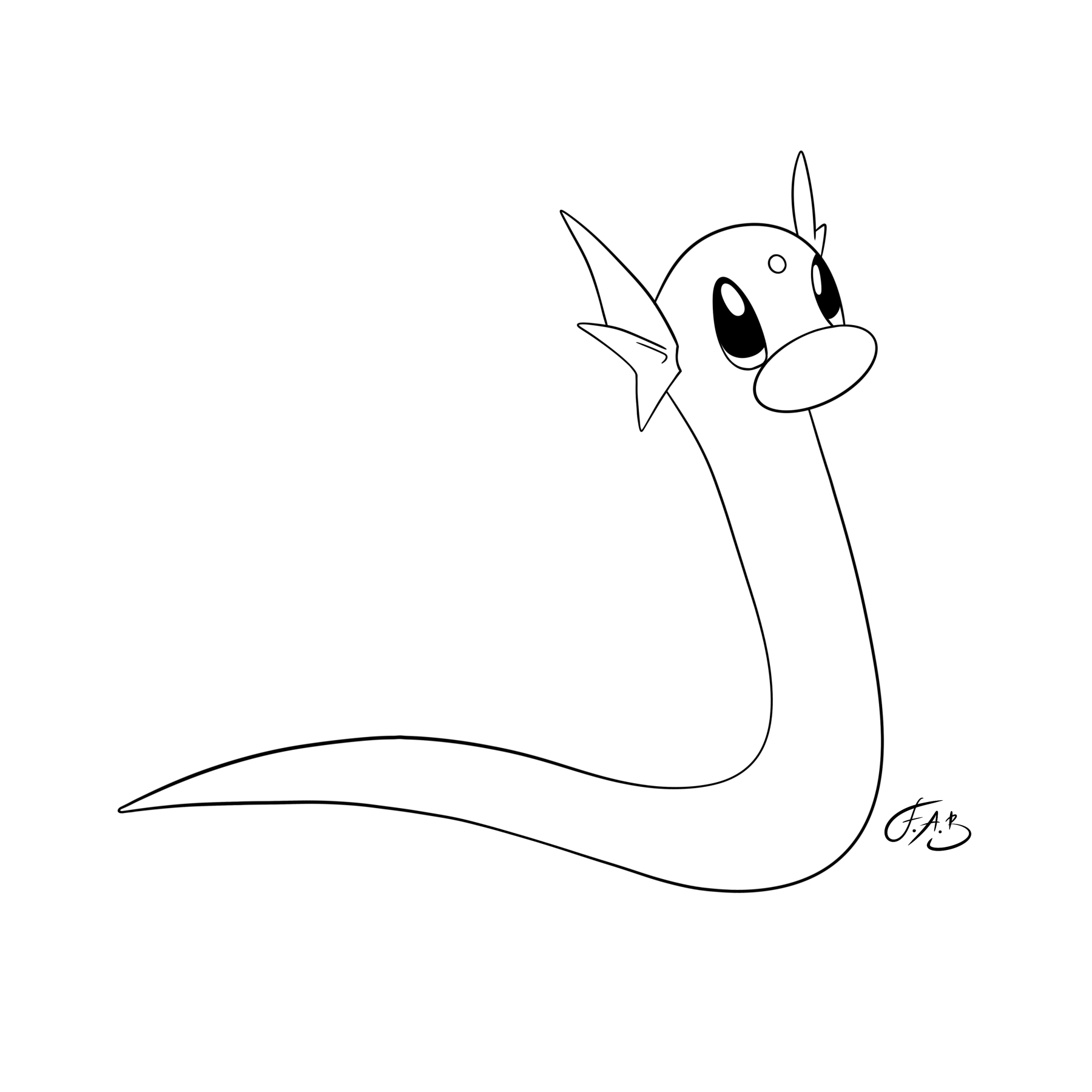 #0147 Dratini — version 2