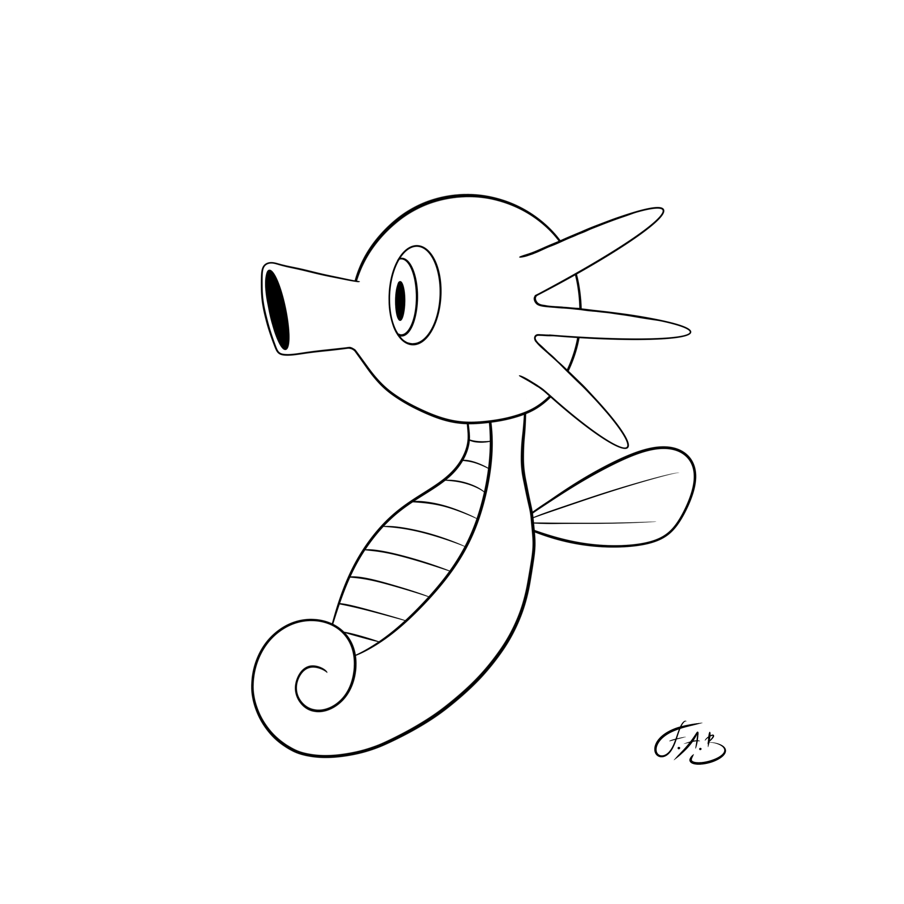 #0116 Horsea — version 2